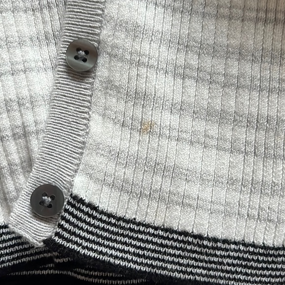 Cotton blend buttoned cardigan - Picture 5 of 8